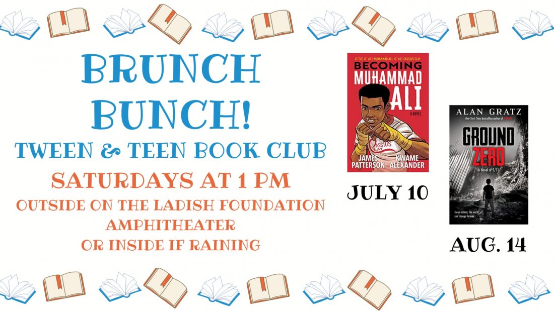 Tween/Teen Brunch Bunch Book Club, Cudahy Family Library, 14 August 2021
