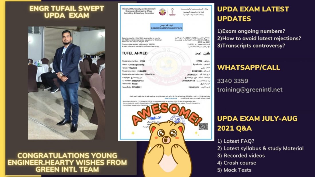 MME\/MMUP\/UPDA Qatar Engineer Registration - Mechanical Engineering