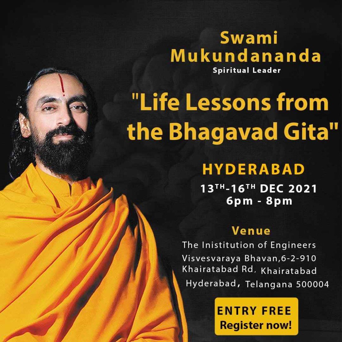 Swamiji in Hyderabad