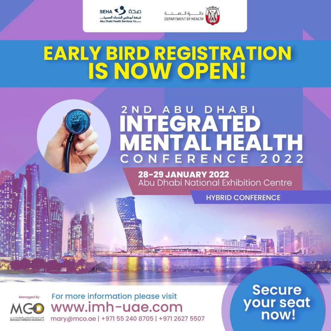 2nd Abu Dhabi Integrated Mental Health Conference Tickets, Abu Dhabi