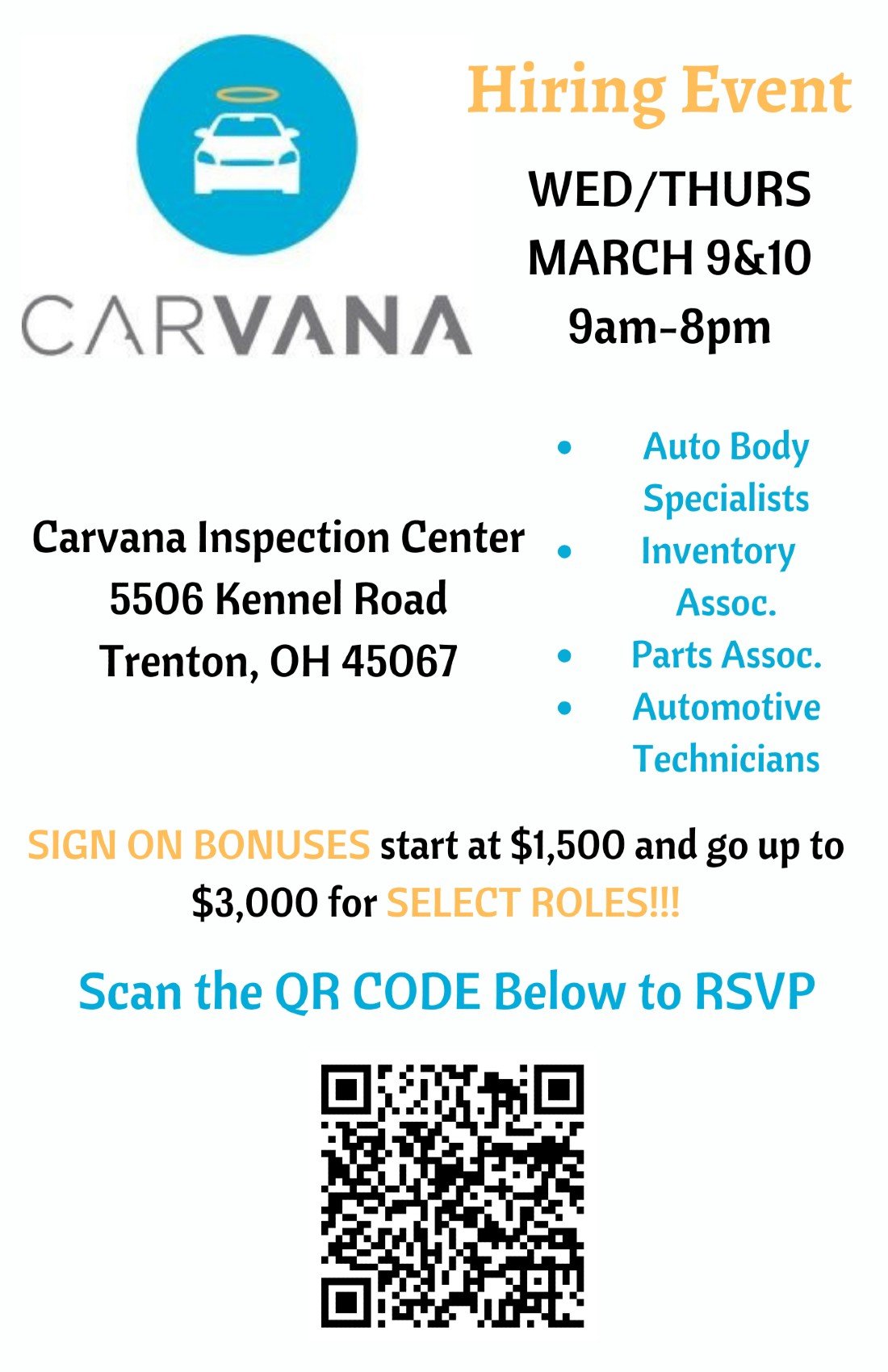 Carvana Open House & Hiring Event- Trenton, OH