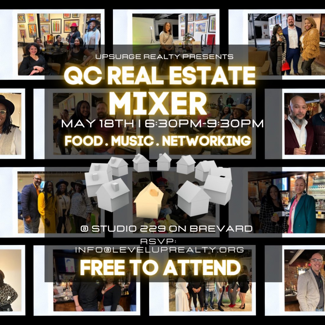 QC Real Estate Mixer Tickets, Studio 229 on Brevard, Charlotte, 18 May 2022