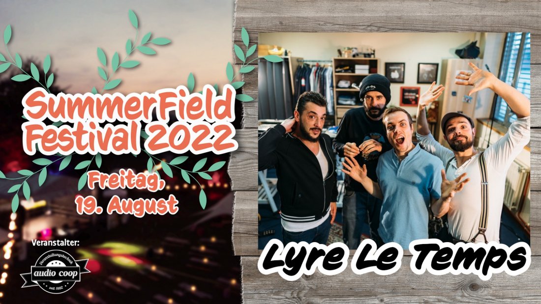 SummerField Festival 2022 Lyre Le Temps SFF22 in Hildesheim