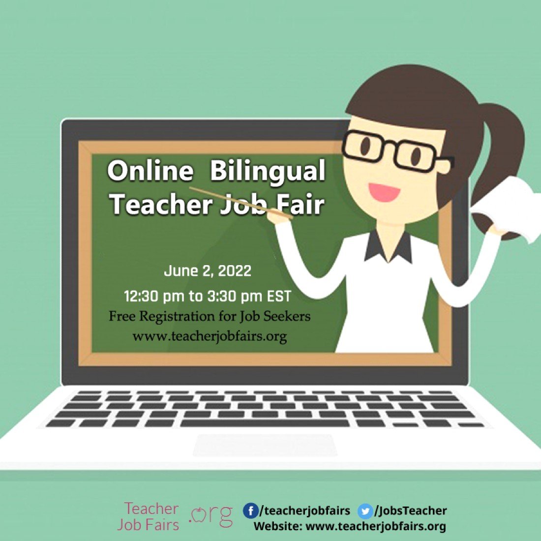 Bilingual Virtual Teacher Job Fair Tickets, Online, 2 July 2022