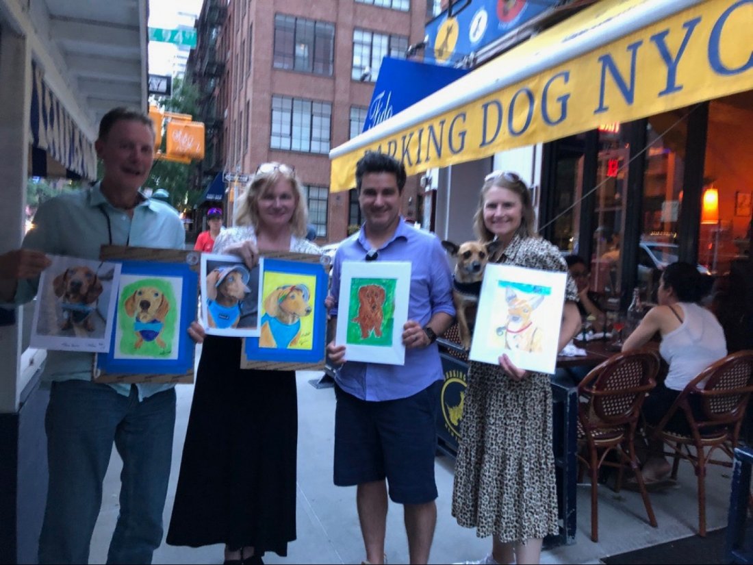 Sip and Paint a Pet Portrait Fun Barking Dog New York Tickets, Barking