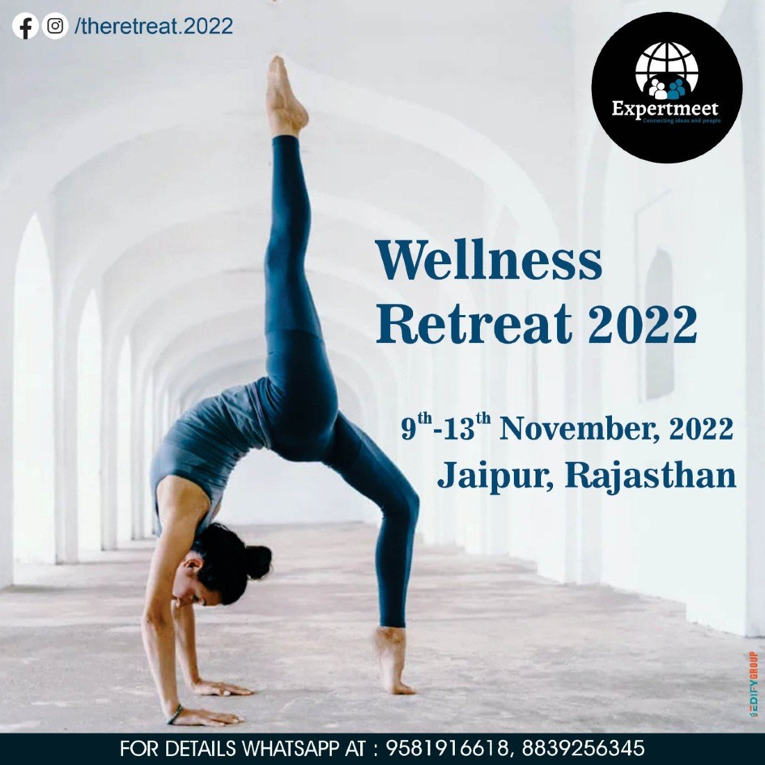 Wellness Retreat 2022 Tickets, Jaipur, 9 November to 13 November