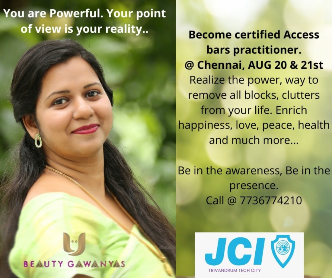 Access Bars Energy Healing Tickets, Chennai, 20 August to 21 August