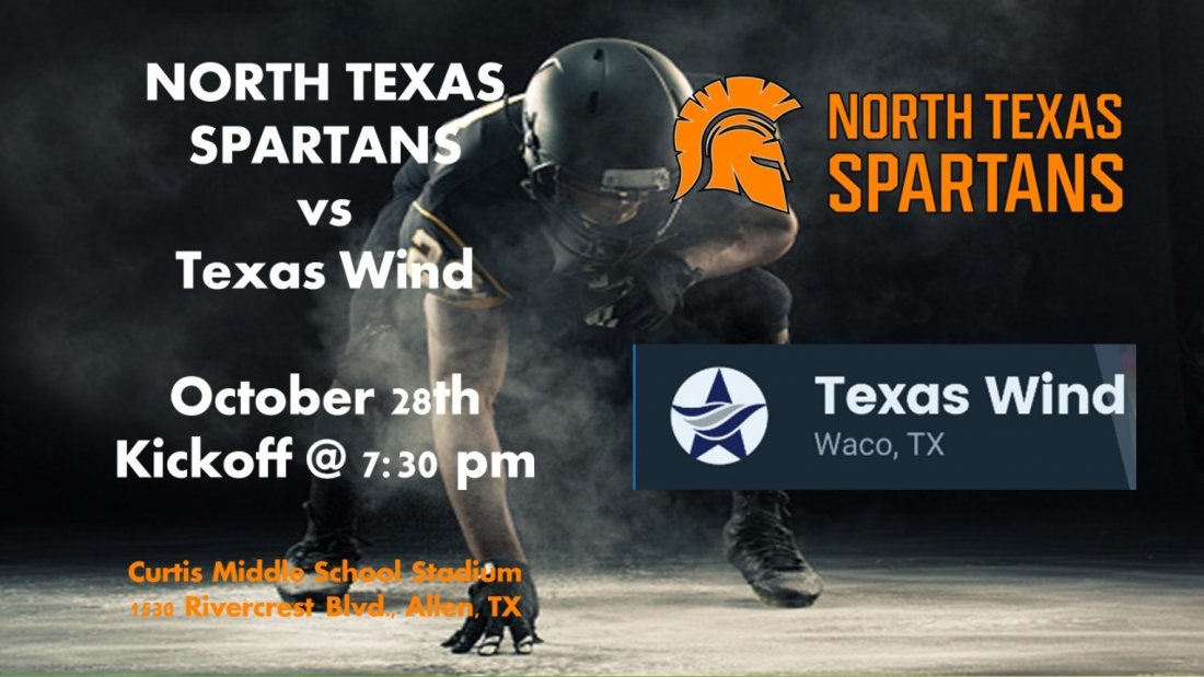 North Texas Spartans vs Texas Wind Tickets, Curtis Middle School