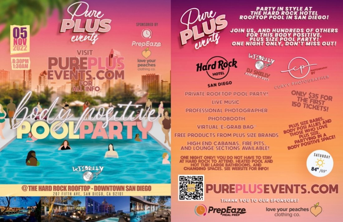 Pure Plus Pool Party! - Body Positive, Plus Size Event!