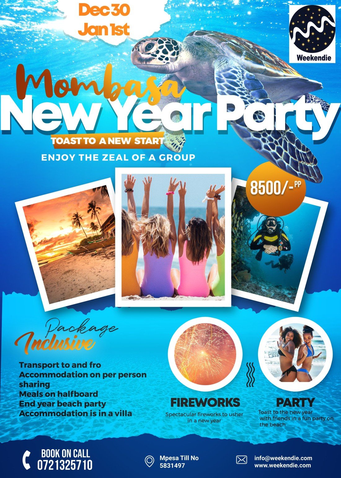 Vuka Mwaka Beach Party-Mombasa