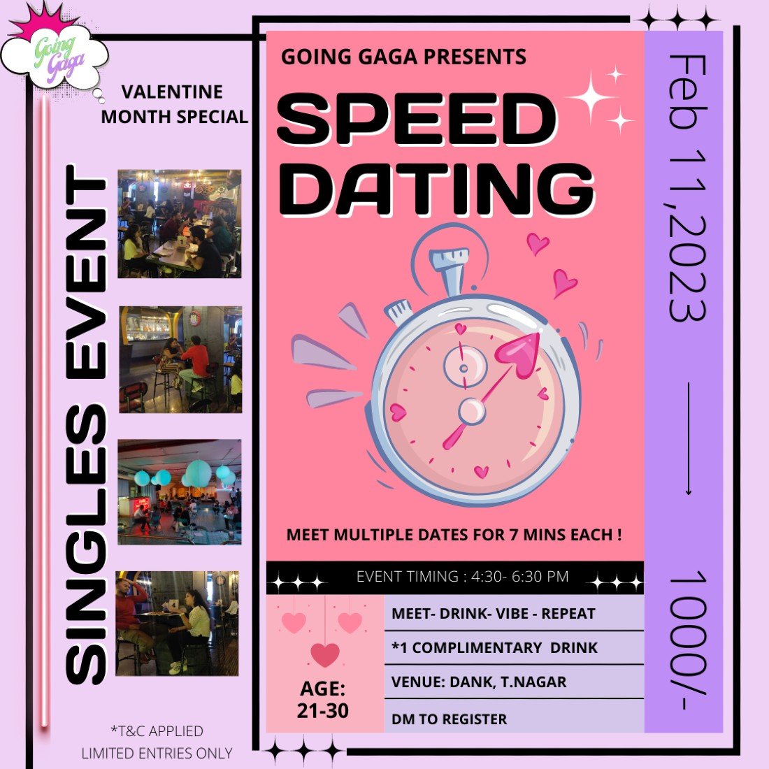 Speed Dating Event - Singles Event