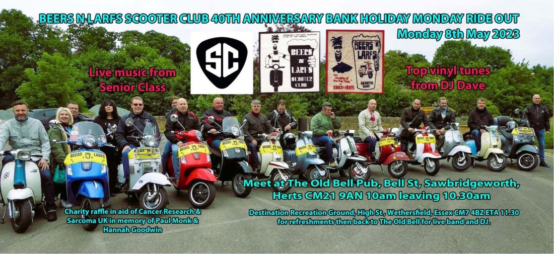 40th Anniversary Ride Out, Beers 'n' Larfs Scooter Club