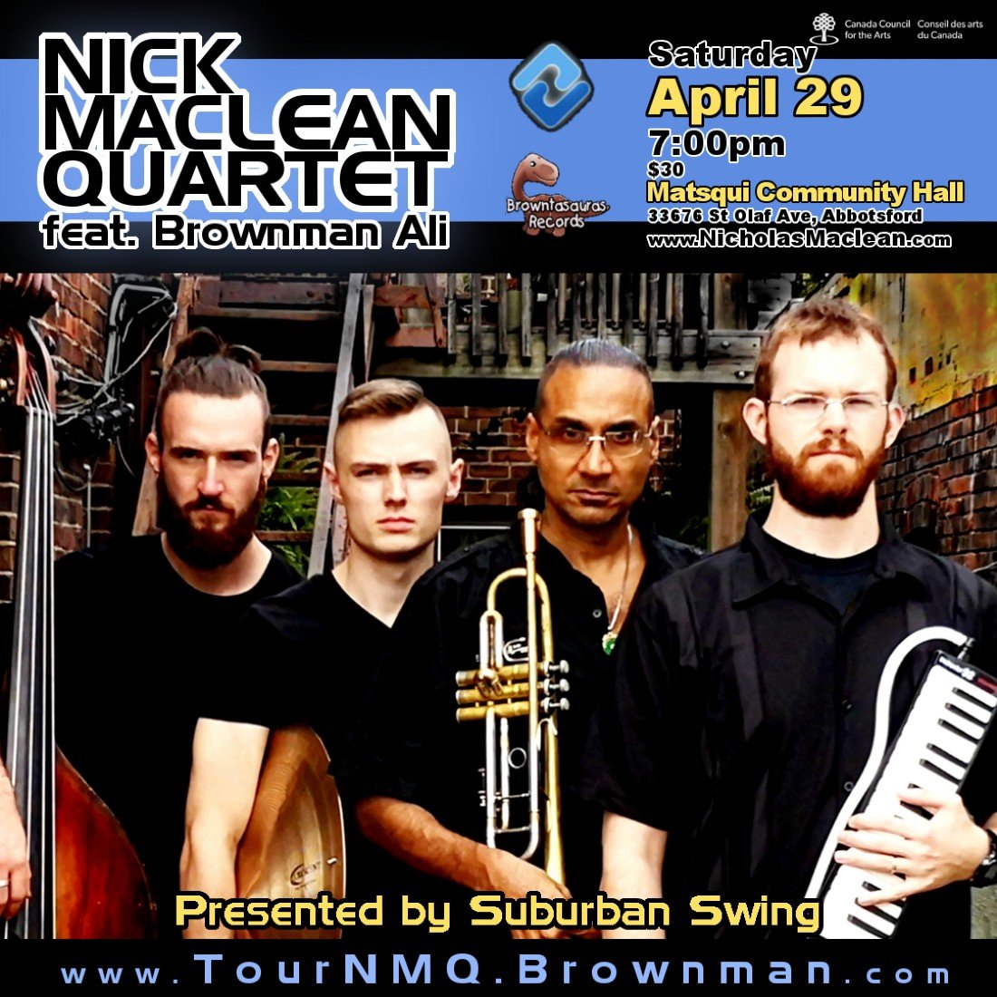 Nick Maclean Quartet Featuring Brownman Ali