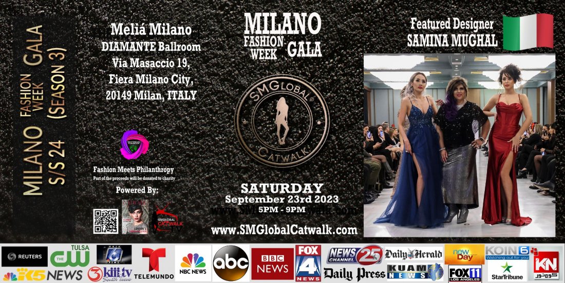 MILANO Fashion Week GALA (S\/S 24) \u2013 Saturday September 23rd 2023 