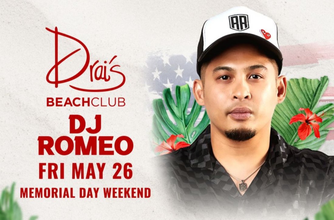 Memorial Day Weekend Friday Drais Hip Hop Day Pool Party DJ Romeo