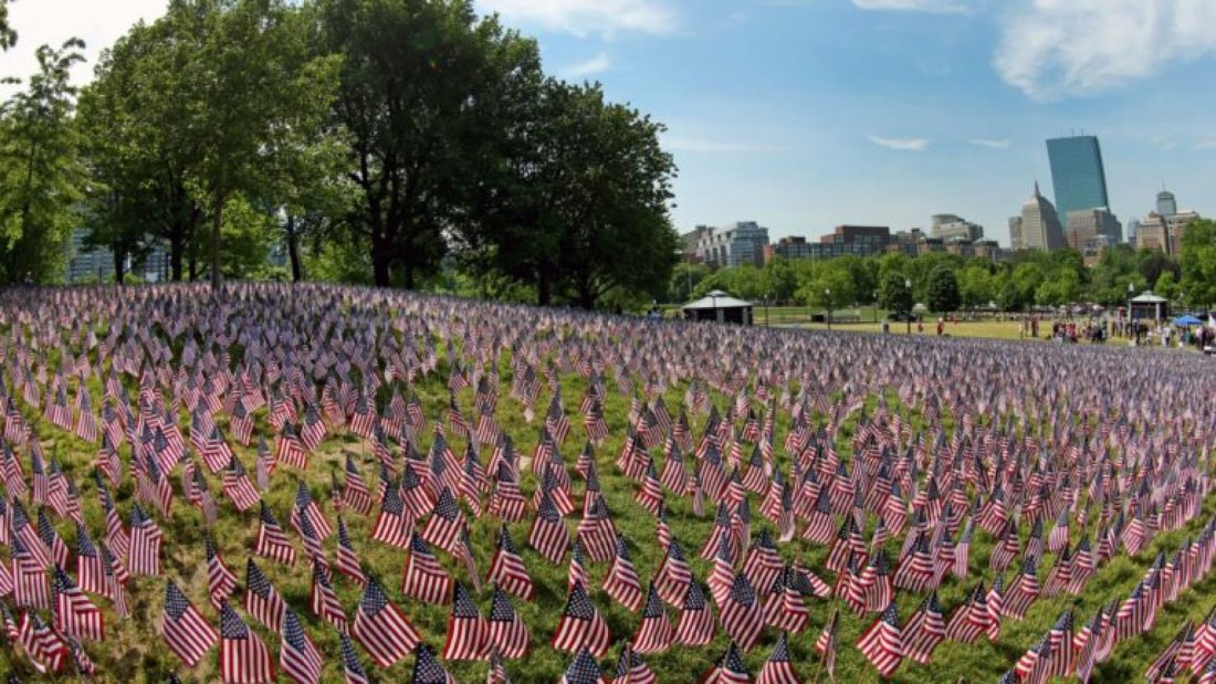 Memorial Day Flag Garden 2023 on Boston Common, Boston Common , 25 May