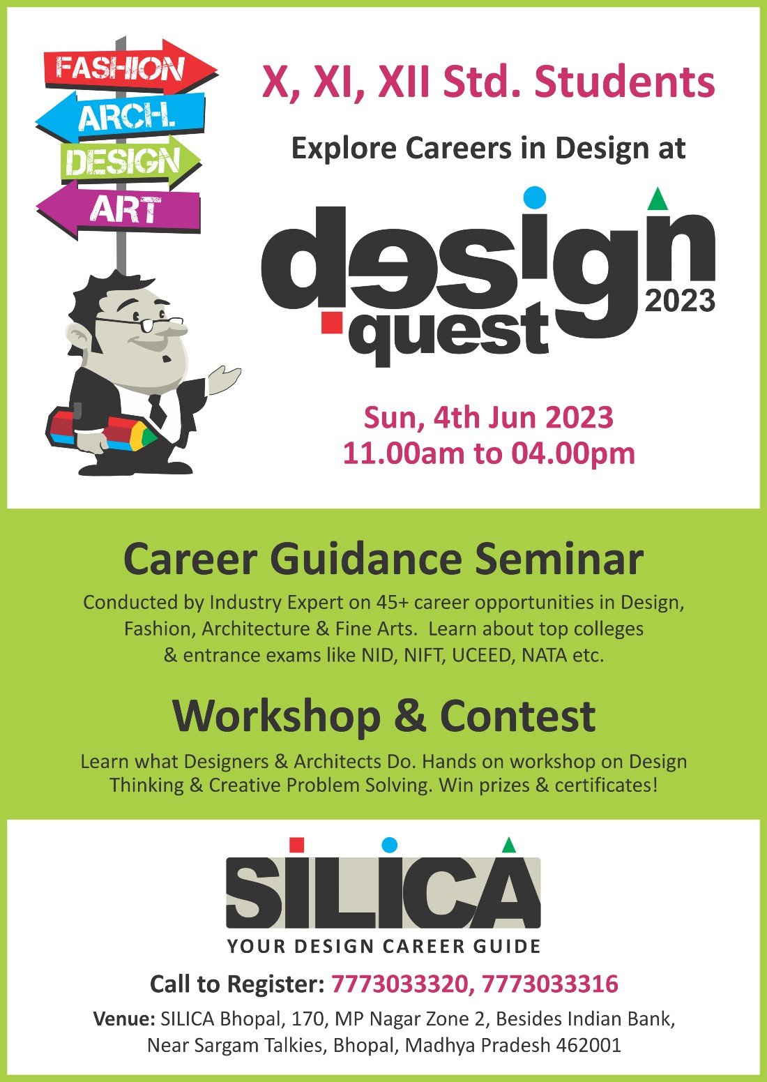 Explore Careers in Art & Design Design Quest 2023 Tickets, Silica