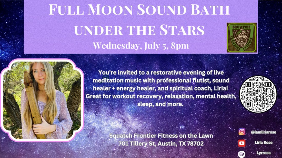 Full Moon Sound Bath Under the Stars Tickets, Squatch Frontier Fitness ...