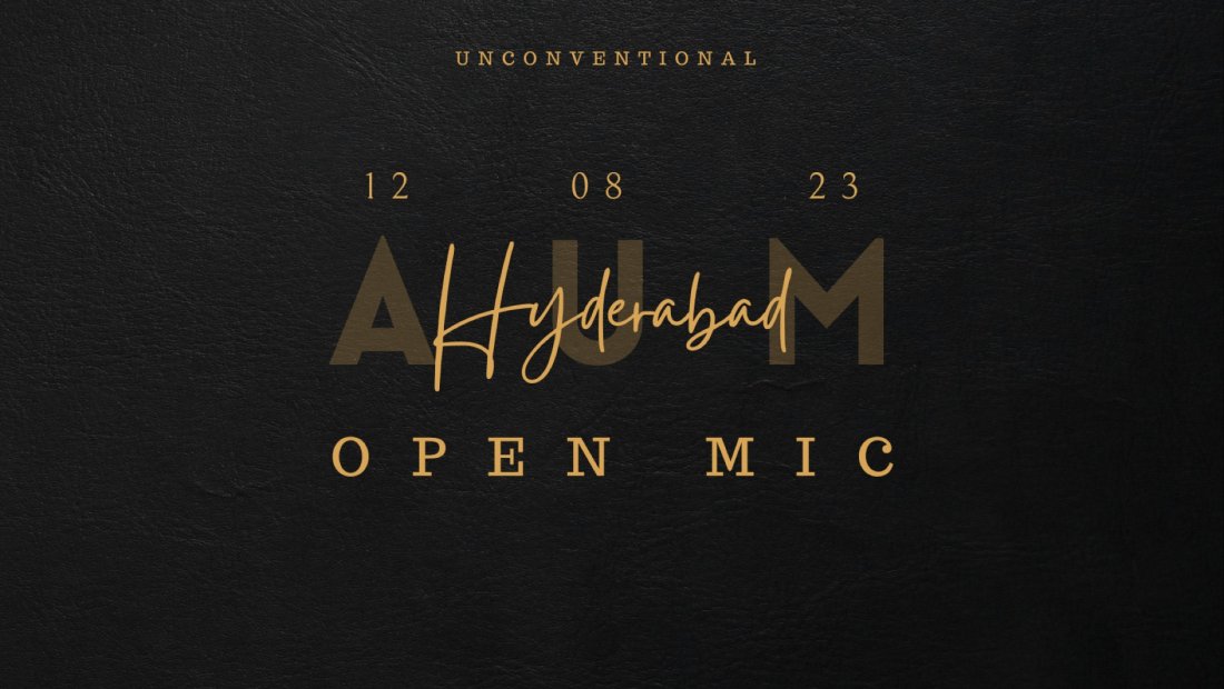 OPEN MIC - Poetry & Storytelling [An Unexplored Mic]