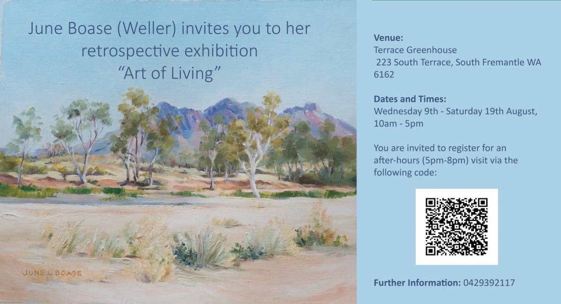 ART OF LIVING  -  Exhibition by June Boase Weller