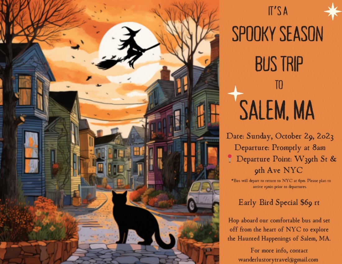 NYC to Salem Haunted Happenings 2nd Bus