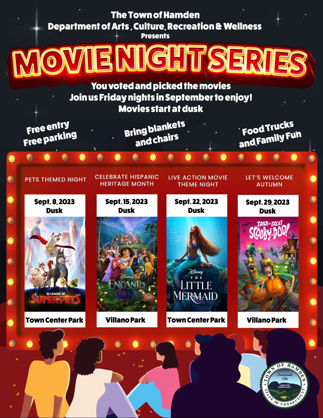 Hamden Movie Night Series - The Little Mermaid, Town Center Park ...