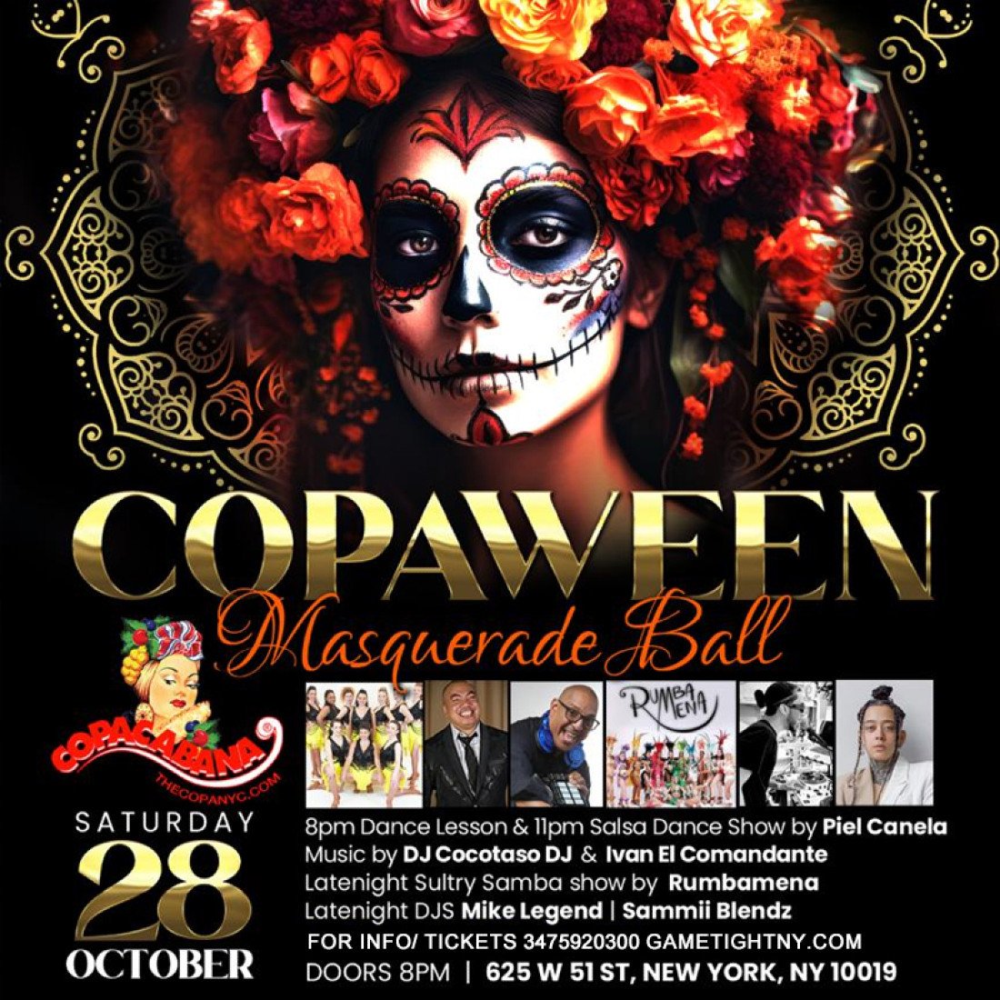 Copaween Masquerade Ball Halloween party Loft 51 NYC 2023 Tickets, Loft
