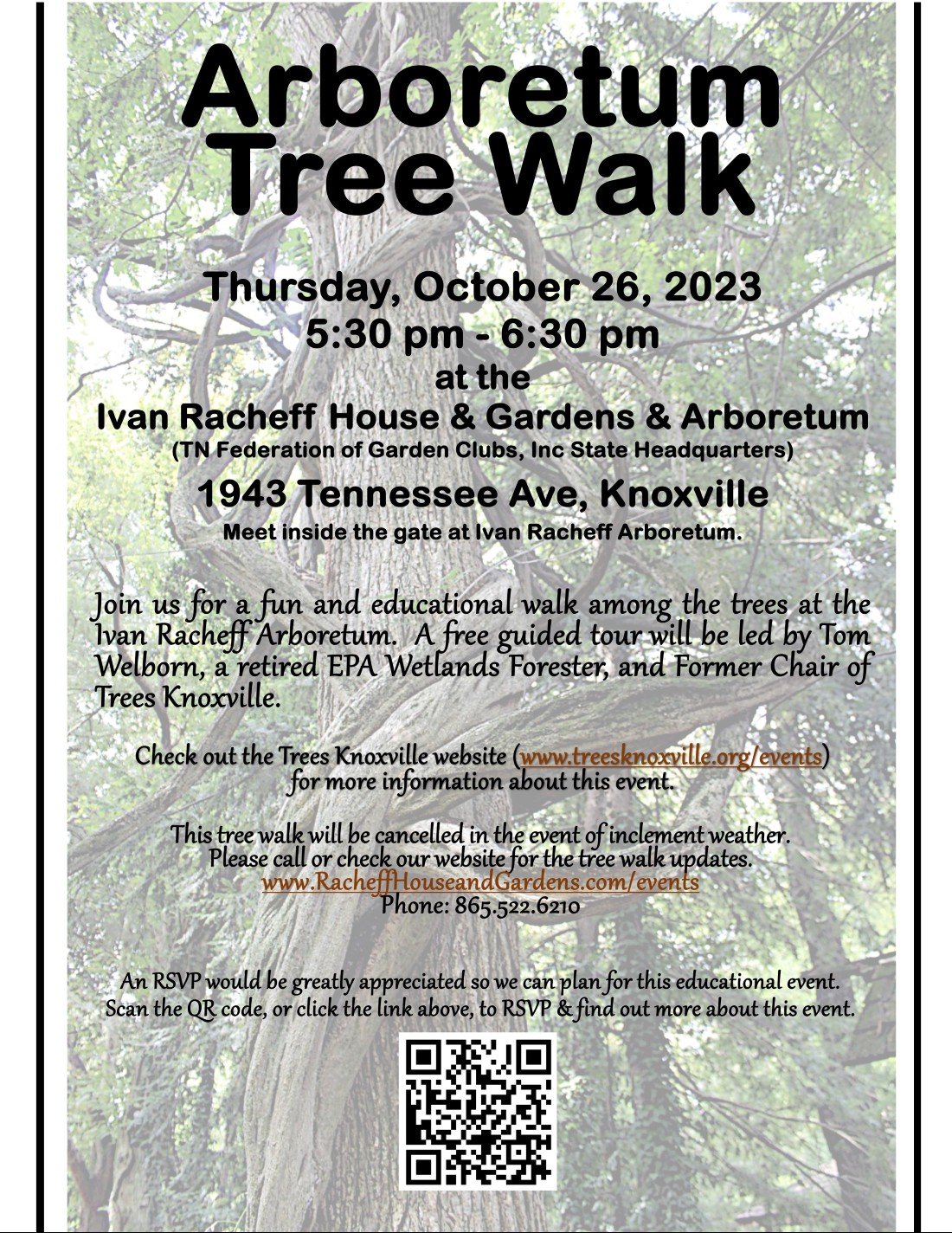 Tree Walk at the Ivan Racheff Arboretum Tickets, Ivan Racheff Arboretum ...