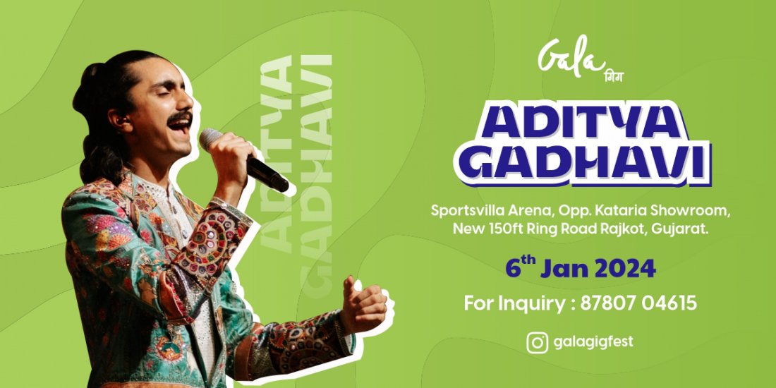 Aditya Gadhvi Live Concert in Rajkot 