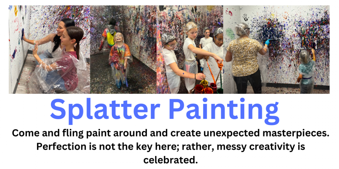 Splatter Painting at Art Tampa Bay