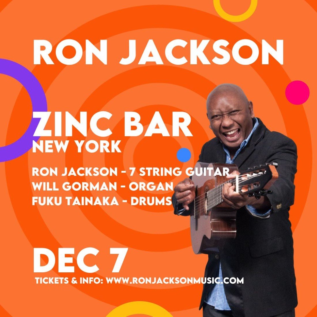 Ron Jackson Trio, Zinc Bar, New York, 7 December 2023