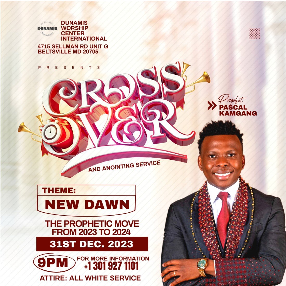 CROSSOVER NIGHT AND ANOINTING SERVICE (NEW YEAR EVE)