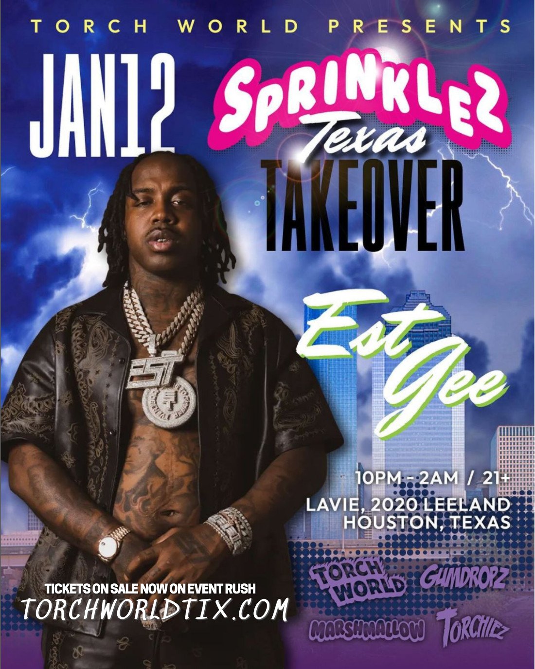 EST Gee Live at Lavie. Sprinklez Texas Takeover