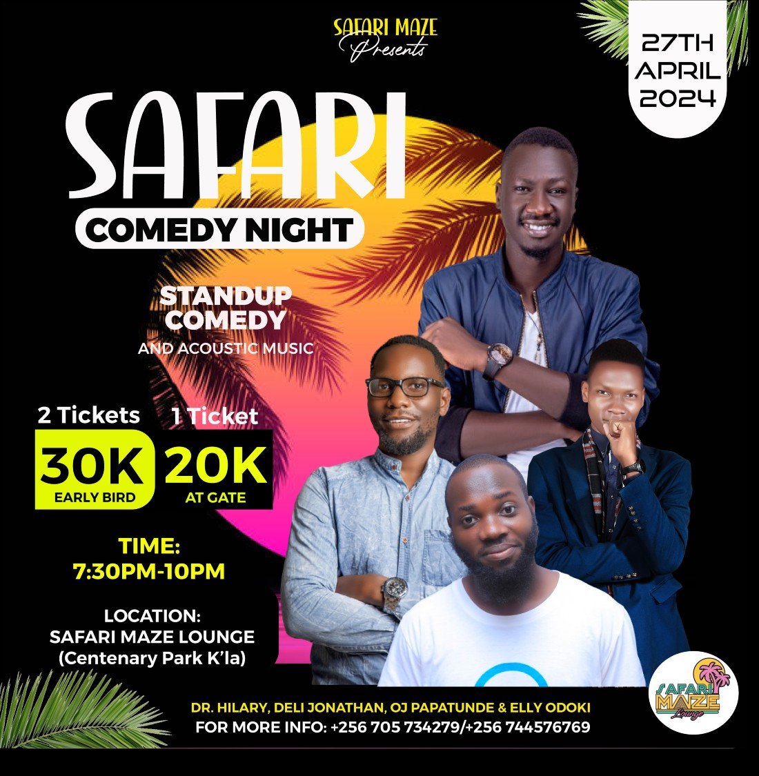 SAFARI COMEDY NIGHT