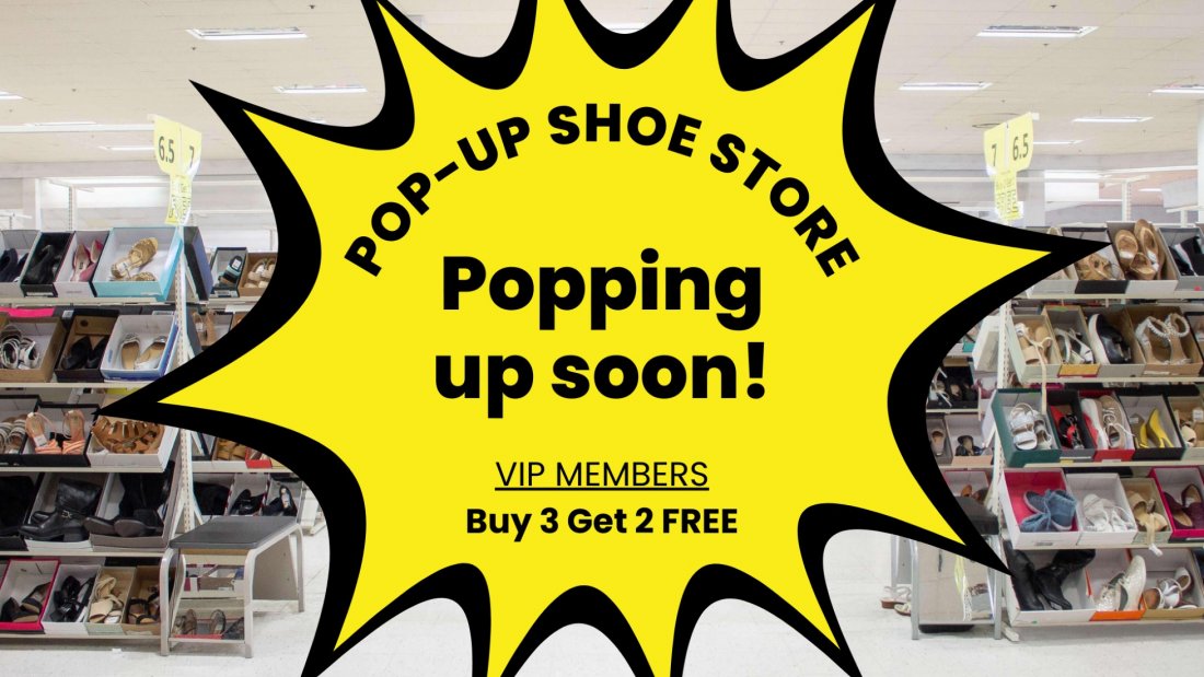 MASSIVE Shoe Sale! Warehouse Sale PopUp Shoe Store Sale in Rochester