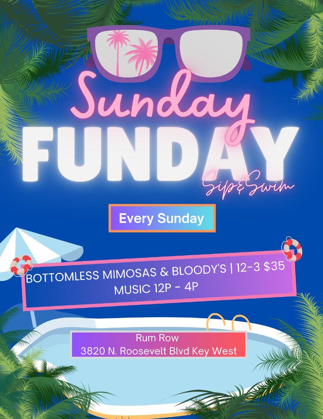 Sunday Funday Sip & Swim Tickets, The Gates Hotel Key West, Stock