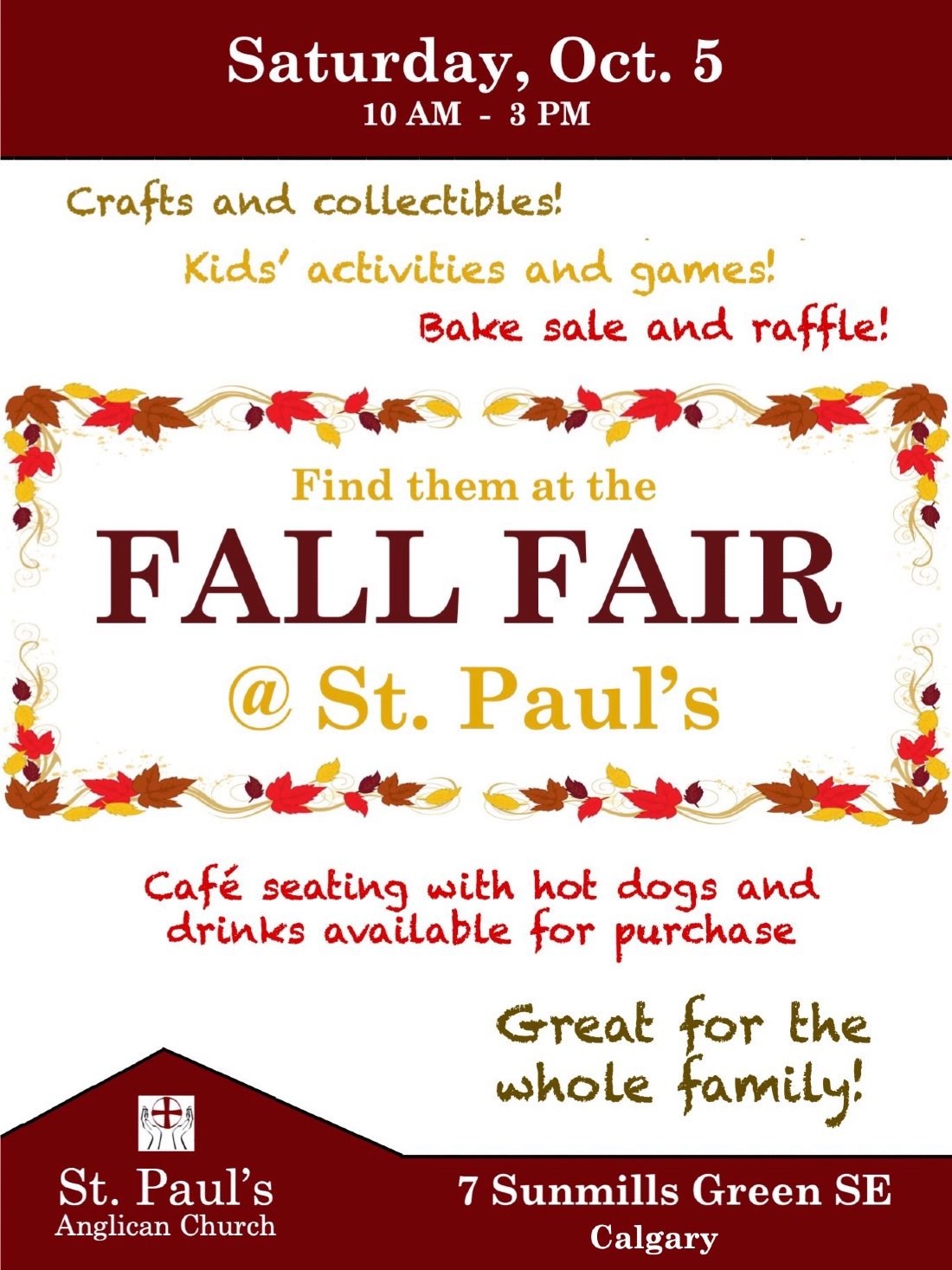 Fall Fair St. Pauls Tickets, St. Paul's Anglican Church, Calgary, 5