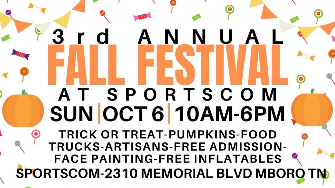 3rd Annual Fall Festival at SportsCom Tickets, SportsCom, Murfreesboro ...