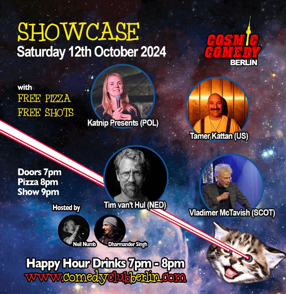 Cosmic Comedy Club Berlin : Showcase \/ Saturday 12th October 2024