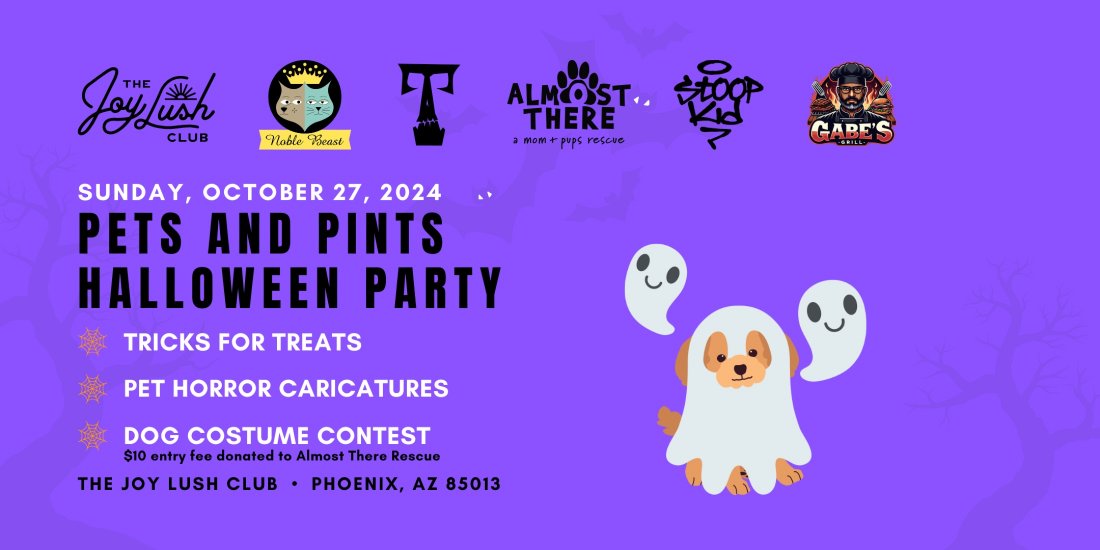 Pets, Pints, and Halloween Party Tickets, The Joy Lush Club, Phoenix