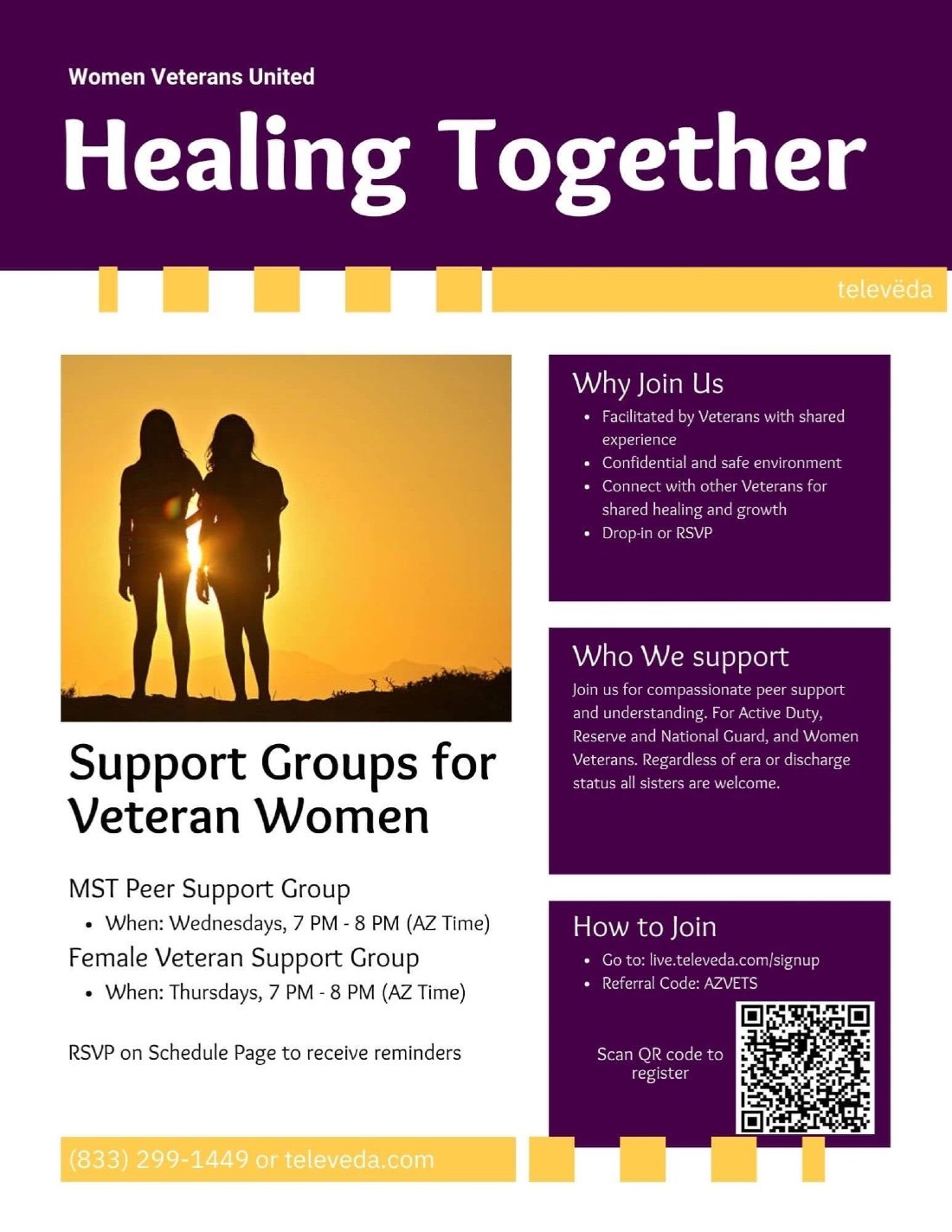 Virtual Peer Support for All Women Veterans \/ Service Members