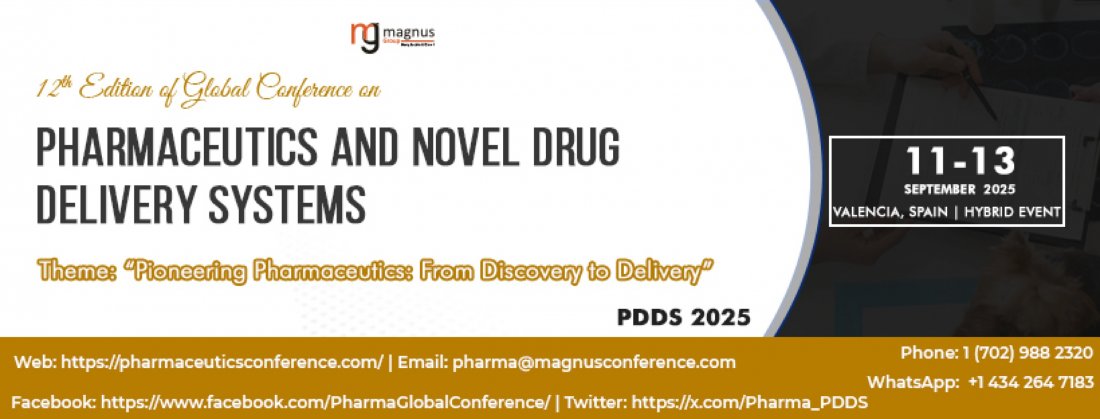 12th Edition of Global Conference on Pharmaceutics and Novel Drug Delivery Systems