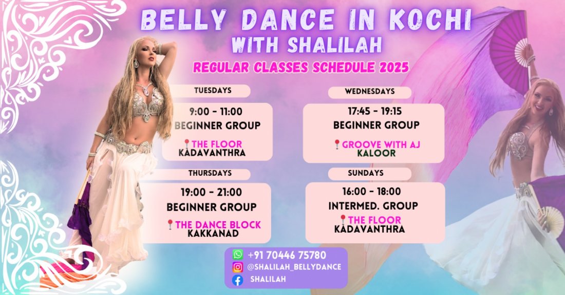 BELLY DANCE - regular weekly classes in KOCHI with SHALILAH