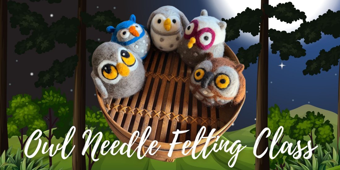 Owl Needle Felting Class