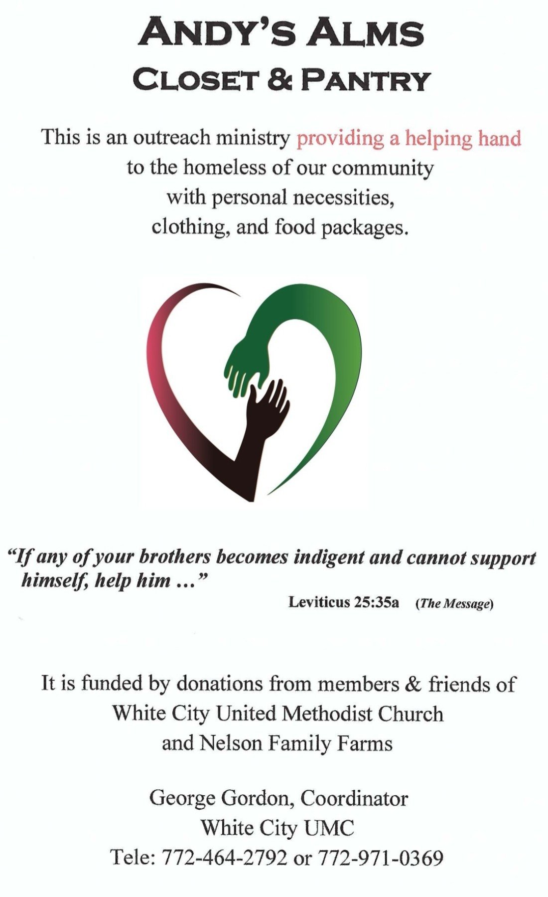 Andy's Alms Closet & Pantry