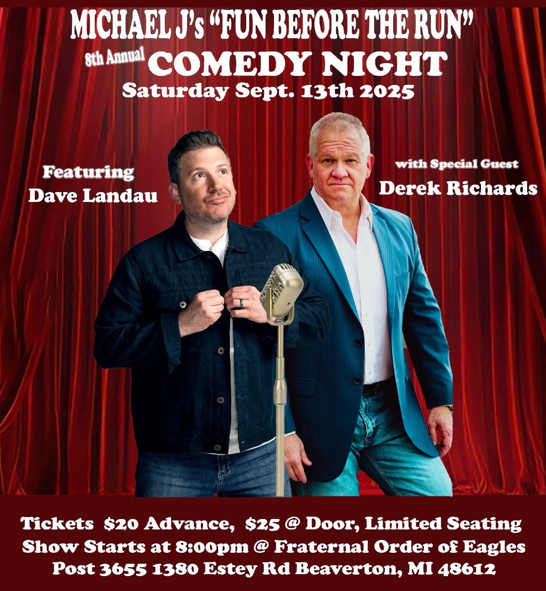 Michael J's Annual Fun Before the Run Comedy Night