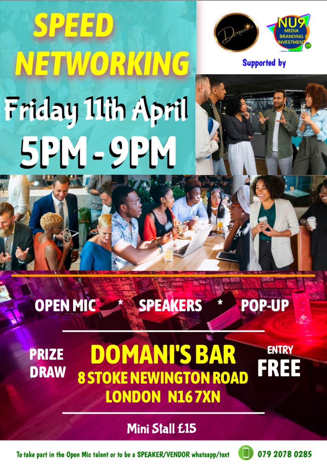 Speed Networking and Mini Pop-Up