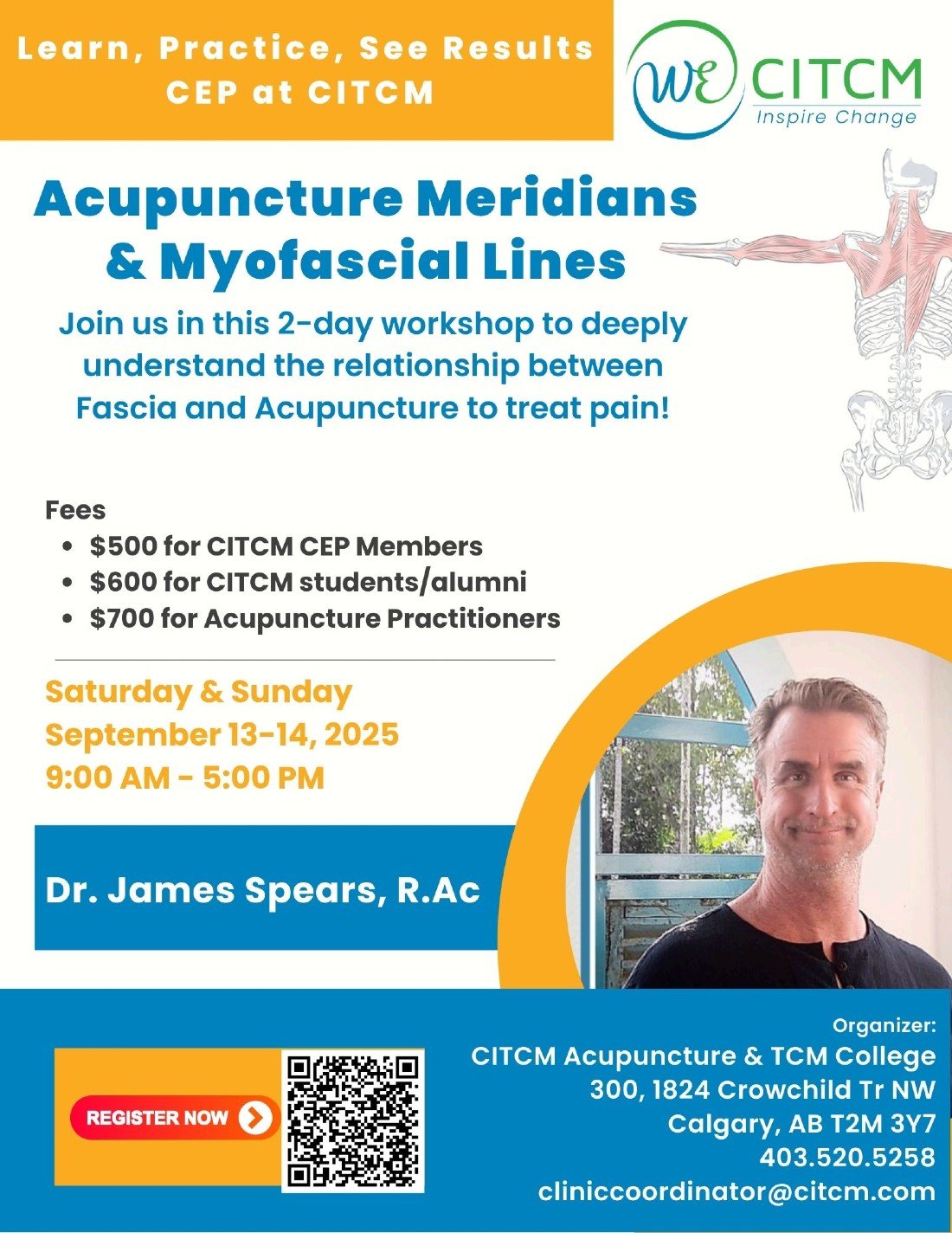 Acupuncture Meridians & Myofascial Lines - for ACUPUNCTURE PRACTITIONERS