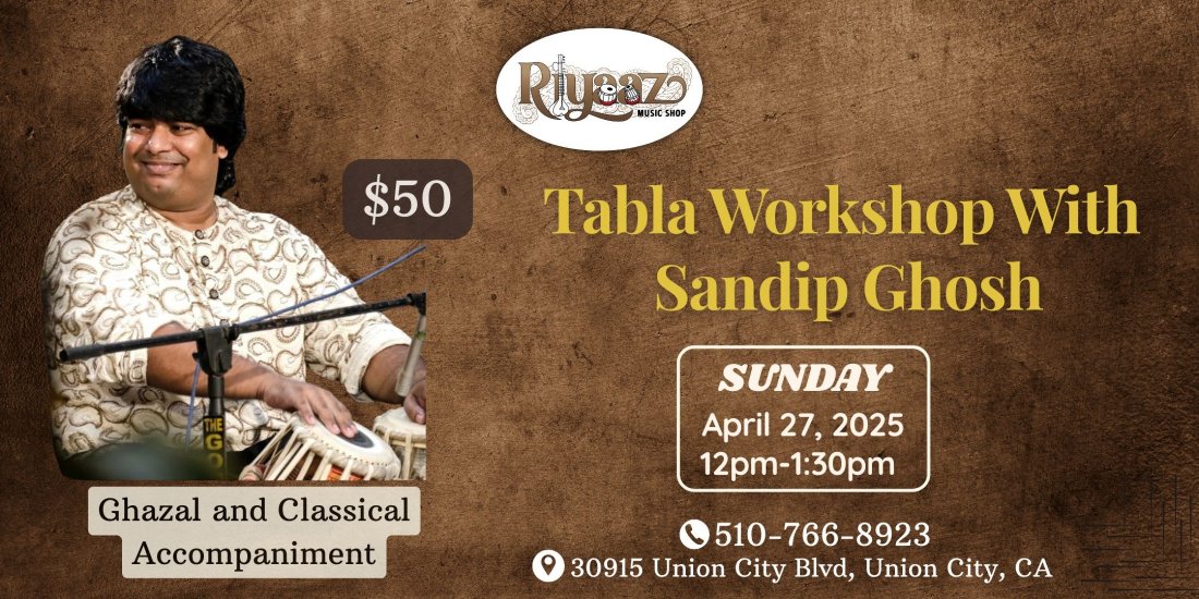 Tabla Workshop with Sandip Ghosh - Ghazal and Classical Accompaniment