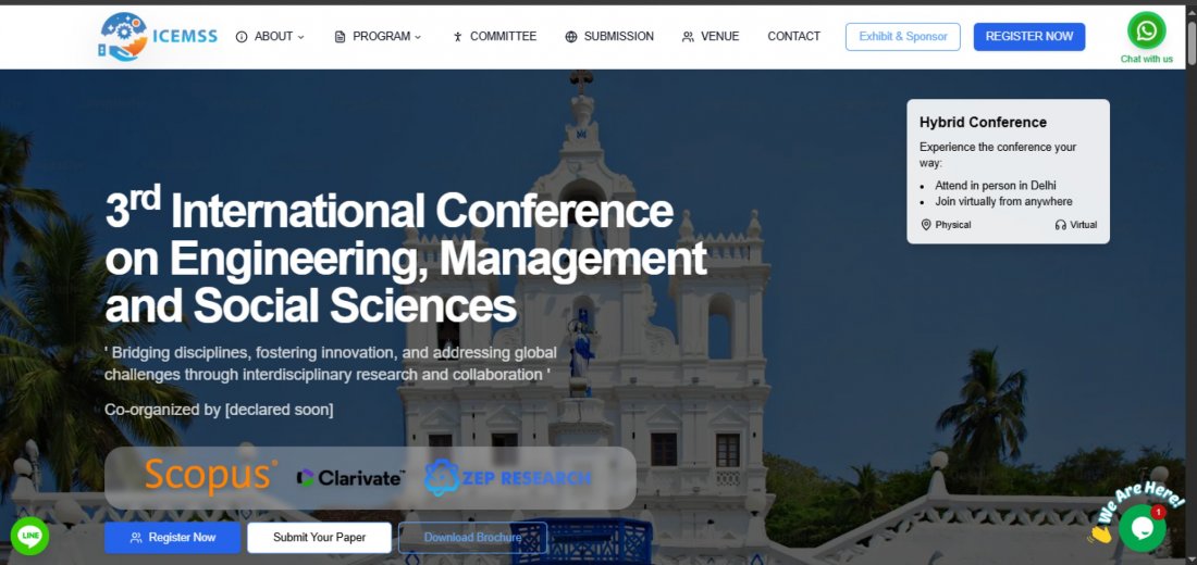 3rd International Conference on Engineering, Management and Social Sciences